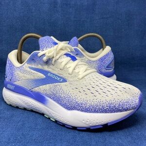 Brooks Ghost 16 Womens Size 8 Blue White Athletic Running Walking Shoes Sneakers